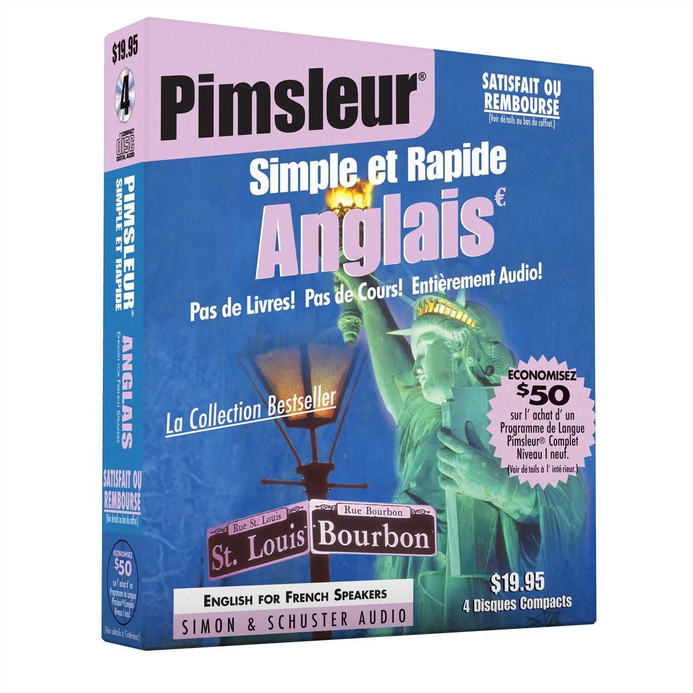 Pimsleur English for French Speakers Quick & Simple Course - Level 1 Lessons 1-8 CD