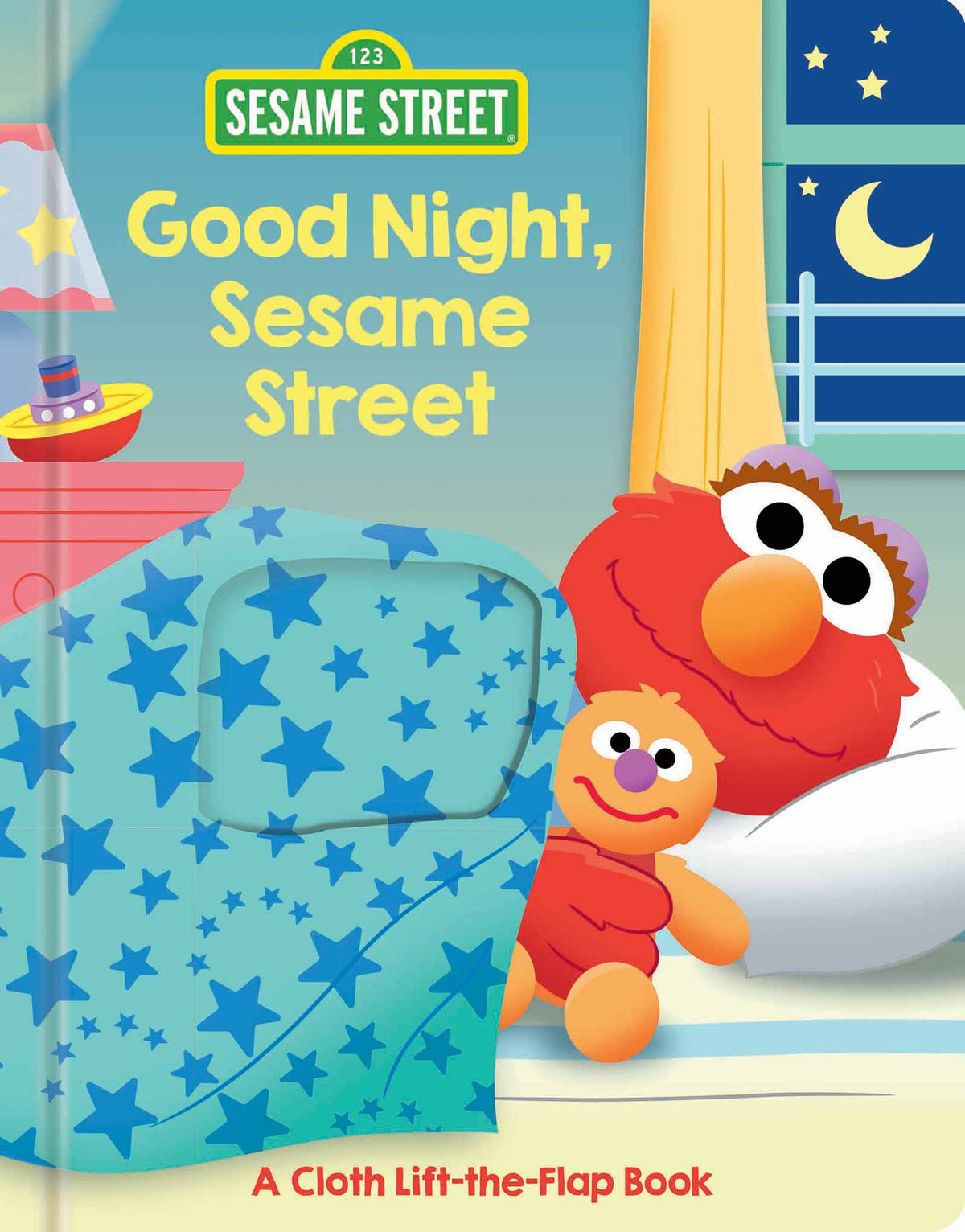 Sesame Street: Good Night, Sesame Street - A Lift-the-Flap Book, Bedtime Board Book for Babies and Toddlers (Officially Licensed)