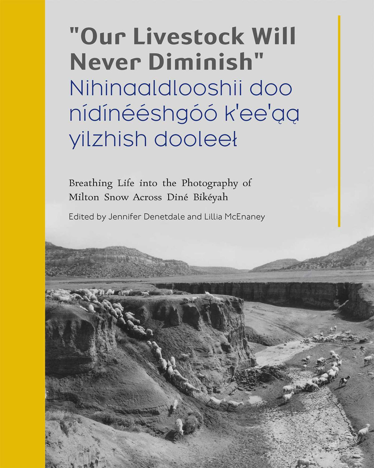 "Our Livestock Will Never Diminish" / "Nihinaaldlooshii doo nídínééshgóó k'ee'aa yilzhish dooleel"