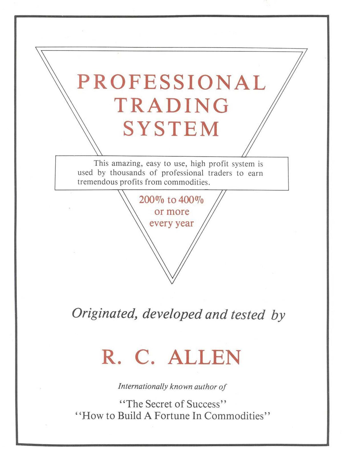Professional Trading System