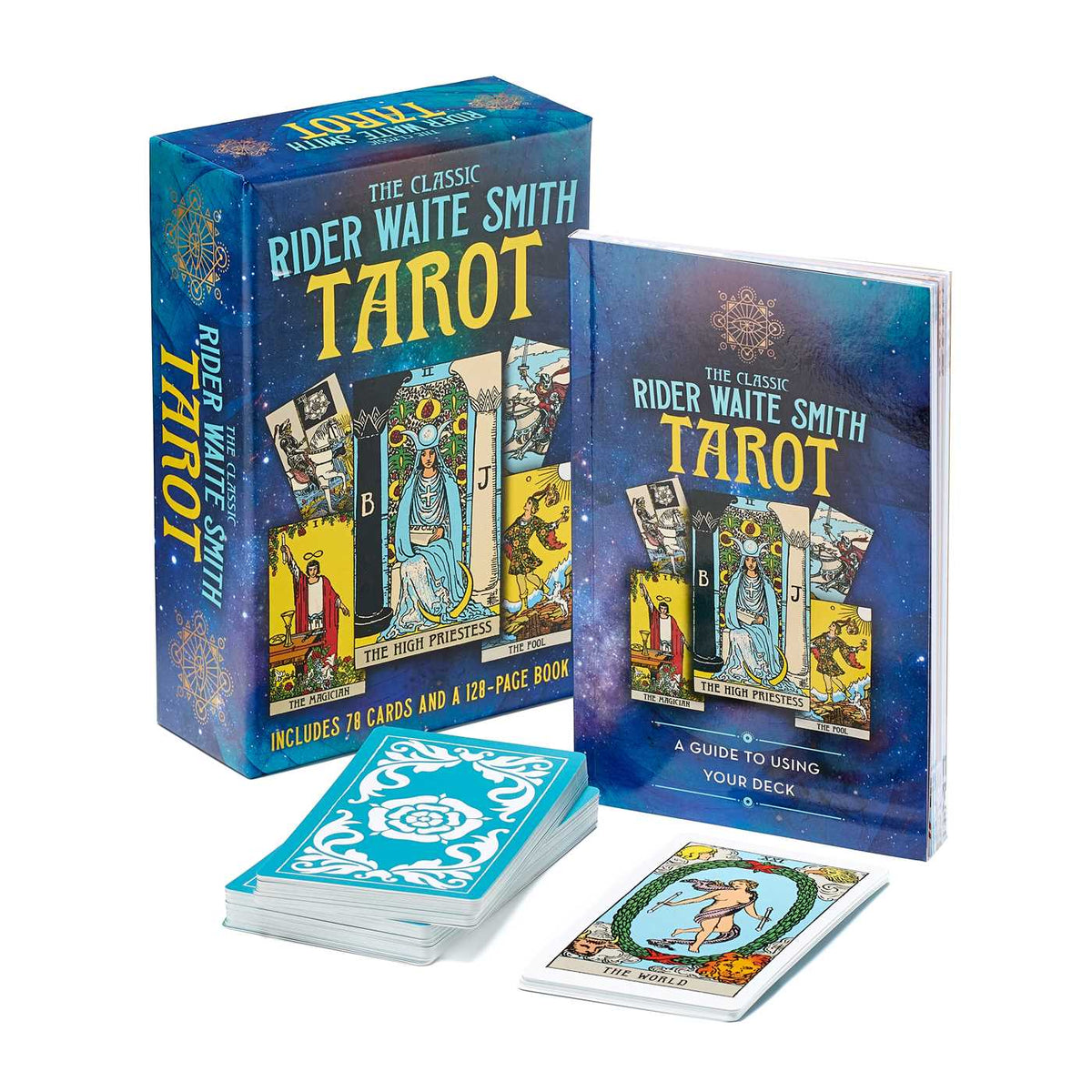 Classic Rider Waite Smith Tarot Book & Card Deck: Includes 78 Cards and 128-Page Book