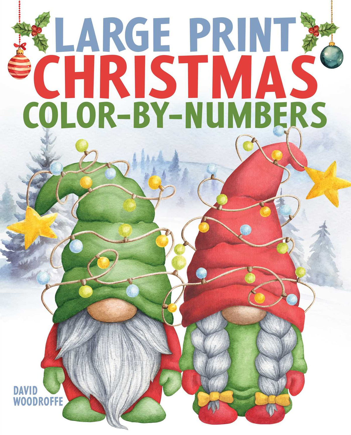 Large Print Christmas Color-by-Numbers
