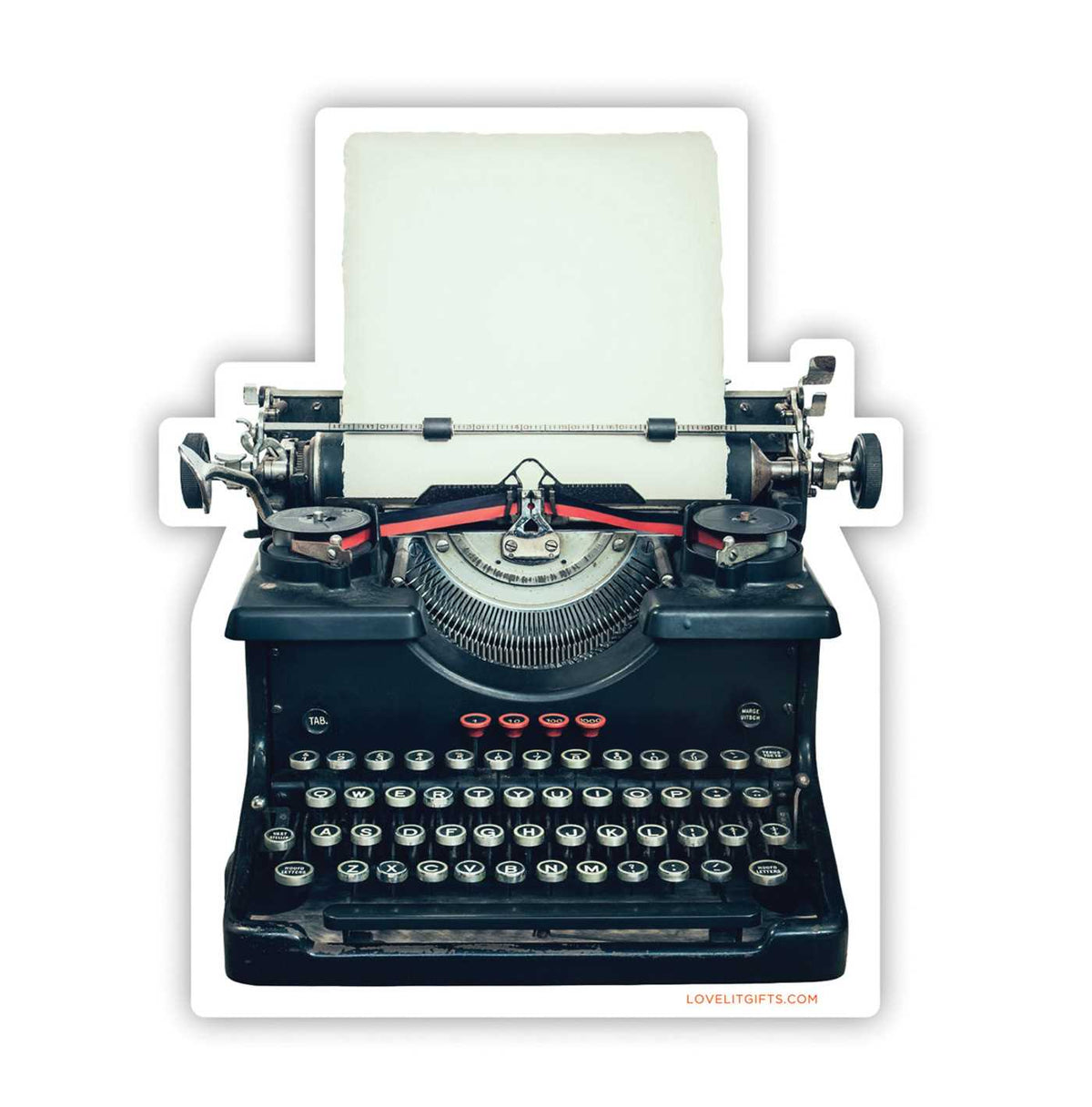 Typewriter Sticker