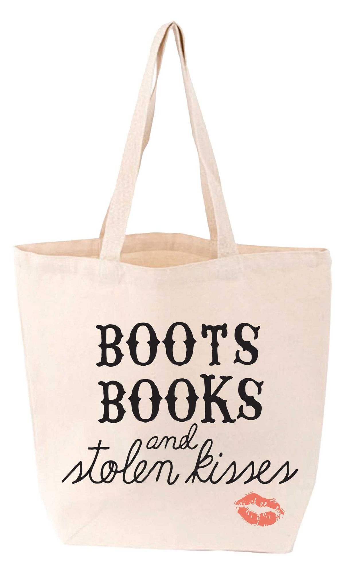 Boots, Books, and Stolen Kisses Tote