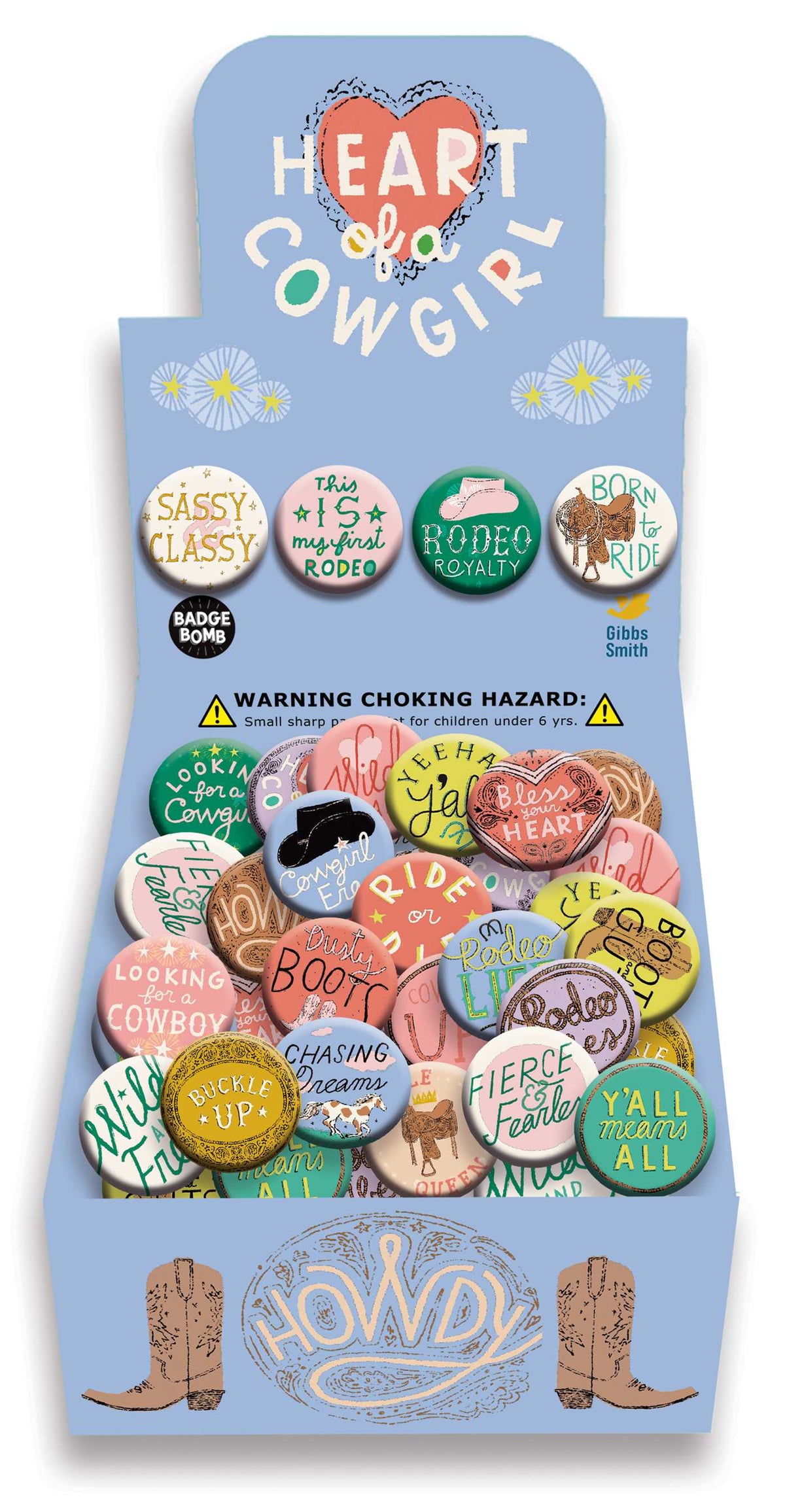 Heart of a Cowgirl Button Box