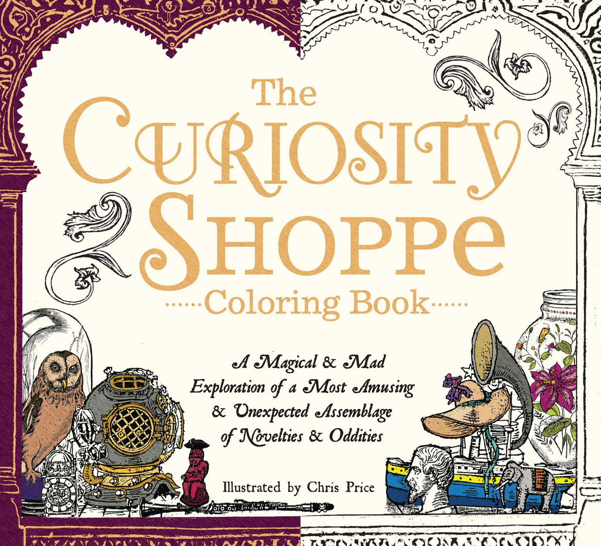 Curiosity Shoppe Coloring Book: A Magical and Mad Exploration of a Most Amusing and Unexpected Assemblage of Novelties and Oddities