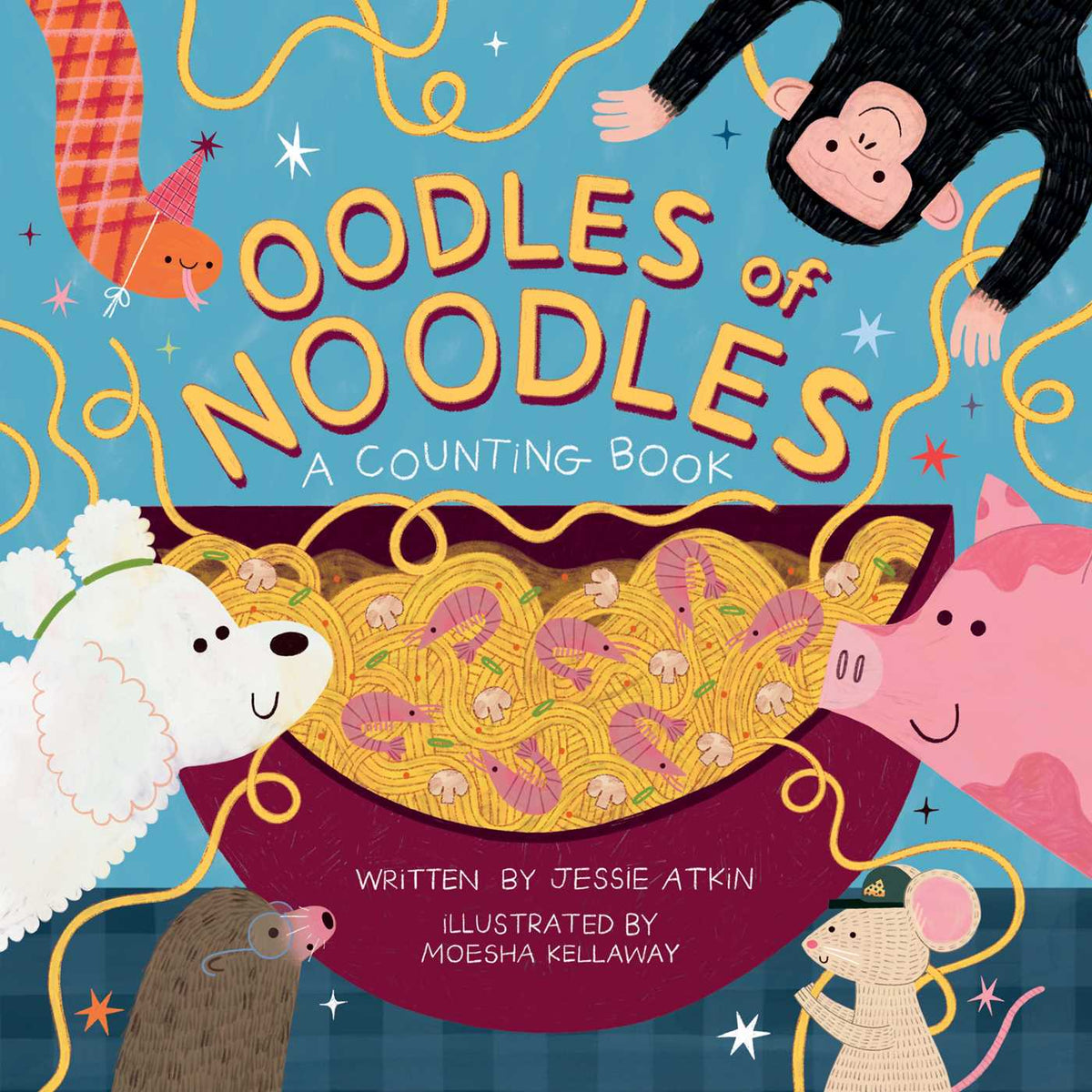 Oodles of Noodles (A Counting Word Play Board Book for Toddlers)