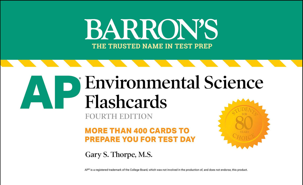 AP Environmental Science Flashcards, Fourth Edition: Up-to-Date Review