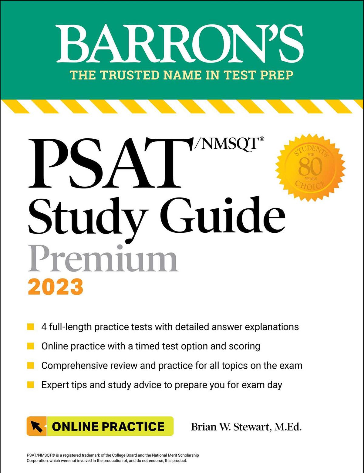 PSAT/NMSQT Study Guide, 2023: 4 Practice Tests + Comprehensive Review + Online Practice