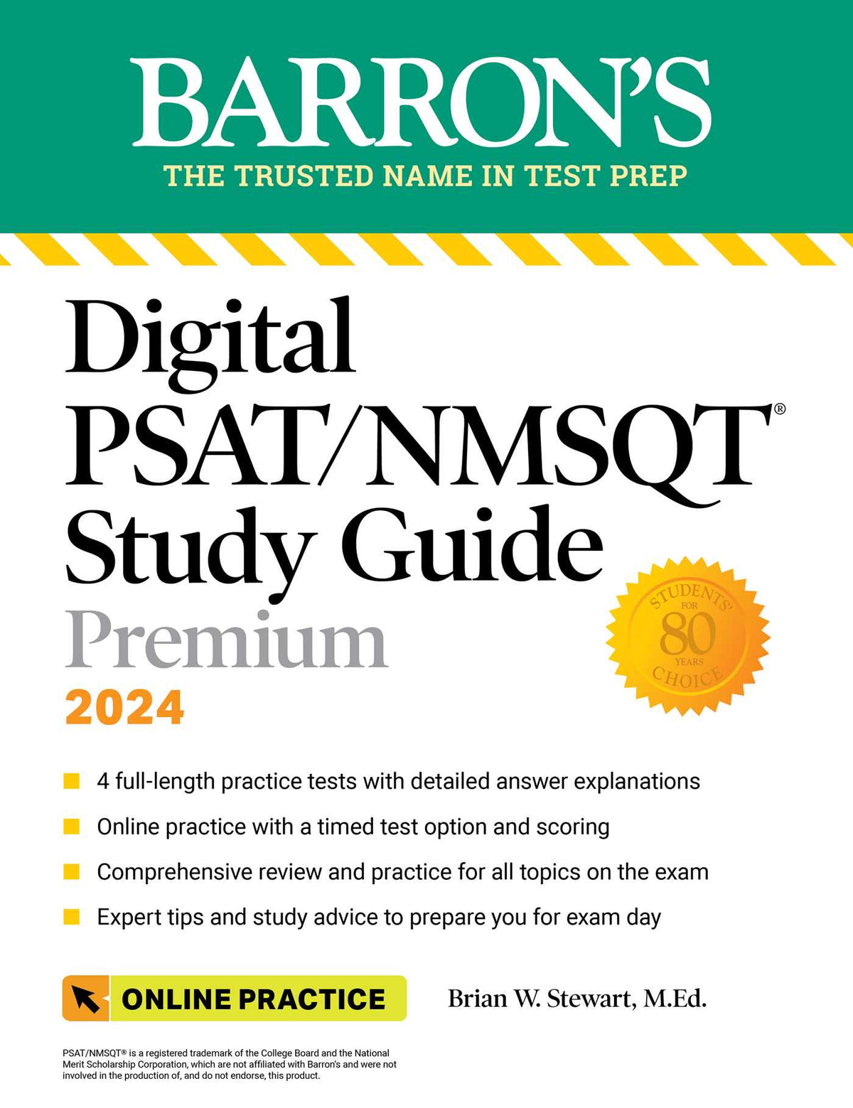Digital PSAT/NMSQT Study Guide Premium, 2024: 4 Practice Tests + Comprehensive Review + Online Practice