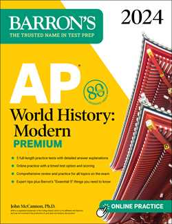 AP World History: Modern Premium, 2024: Comprehensive Review with 5 Practice Tests + an Online Timed Test Option
