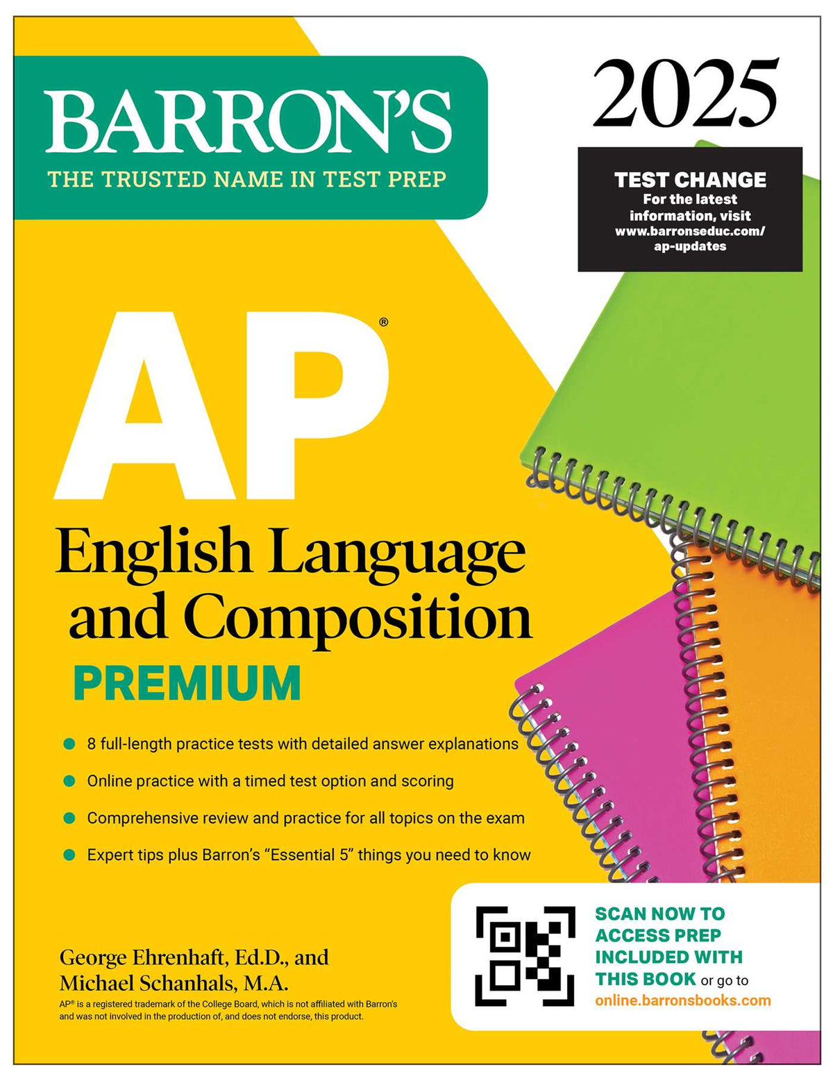 AP English Language and Composition Premium, 2025: Prep Book with 8 Practice Tests + Comprehensive Review + Online Practice