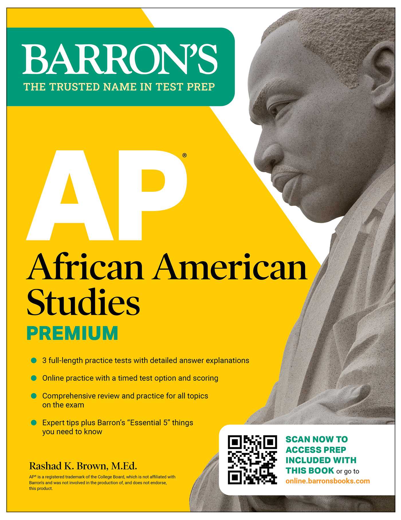 AP African American Studies Premium, First Edition: Prep Book with 3 Practice Tests + Comprehensive Review + Online Practice (2026)