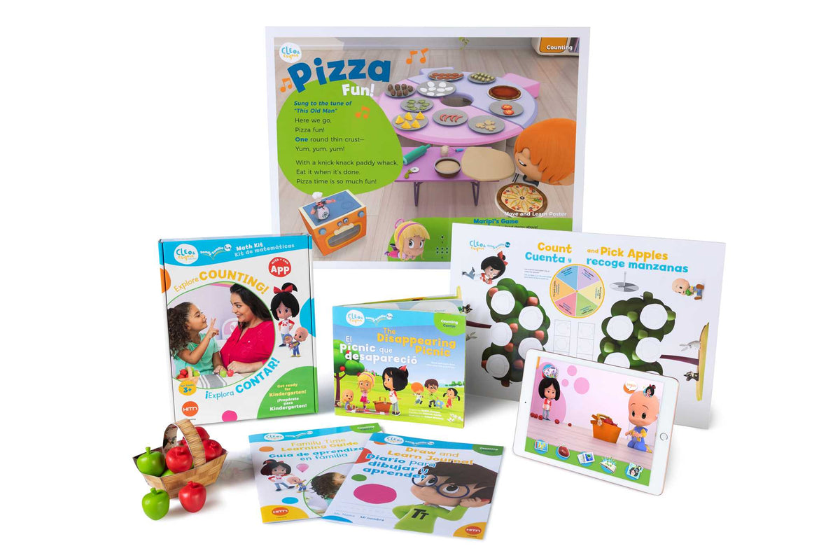 Cleo & Cuquin Family Fun! Counting Math Kit and App