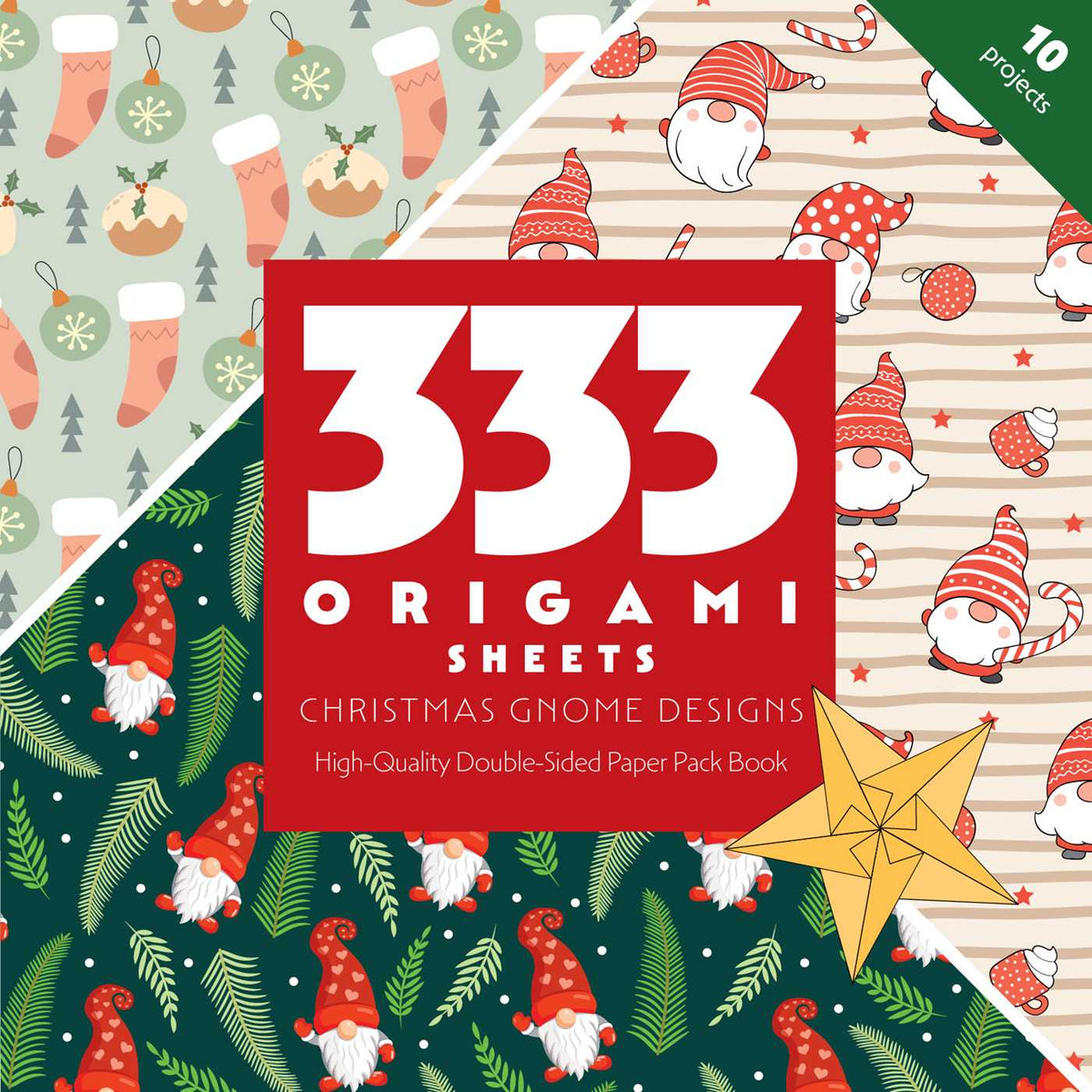 333 Origami Sheets Christmas Gnome Designs