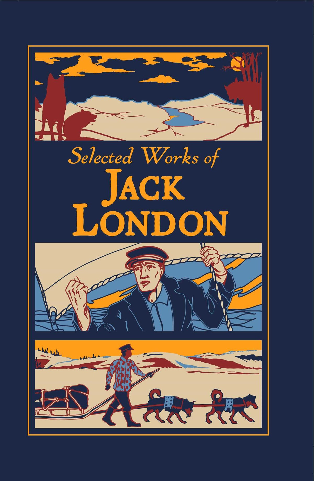 Selected Works of Jack London (Deluxe Leatherbound Edition)