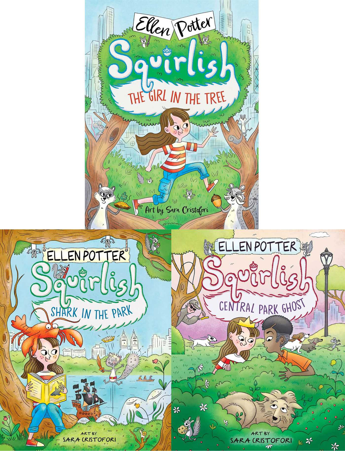 Squirlish Collected Set: The Girl in the Tree; Shark in the Park; Central Park Ghost