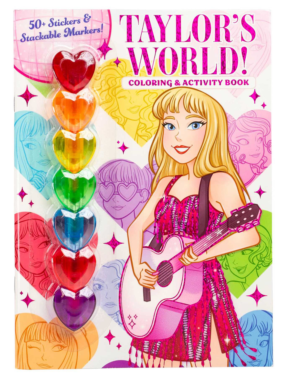 Taylor’s World! Coloring and Activity Book with 50+ Stickers & Stackable Markers!