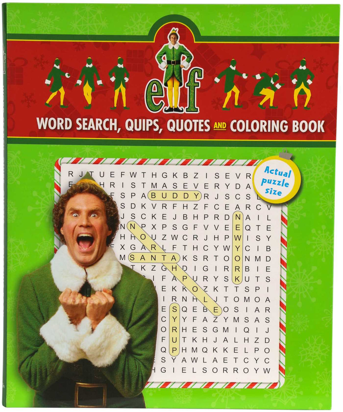 Elf Word Search, Quips, Quotes and Coloring Book