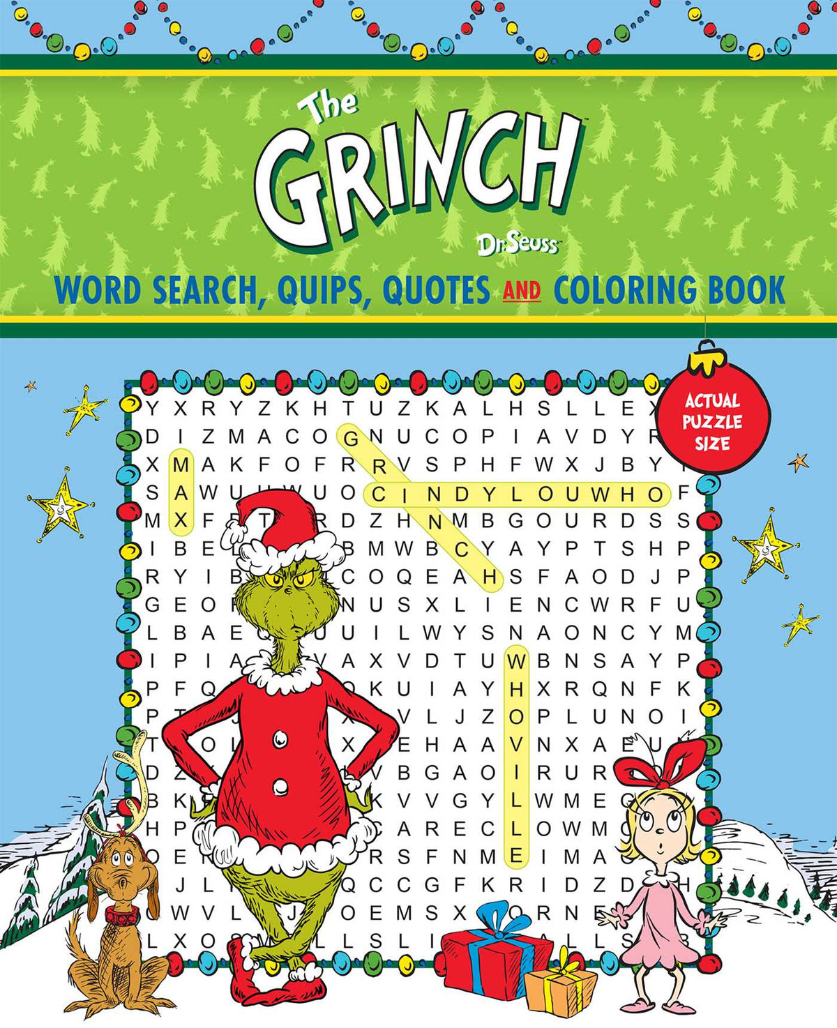 Dr. Seuss' The Grinch Word Search, Quips, Quotes and Coloring Book