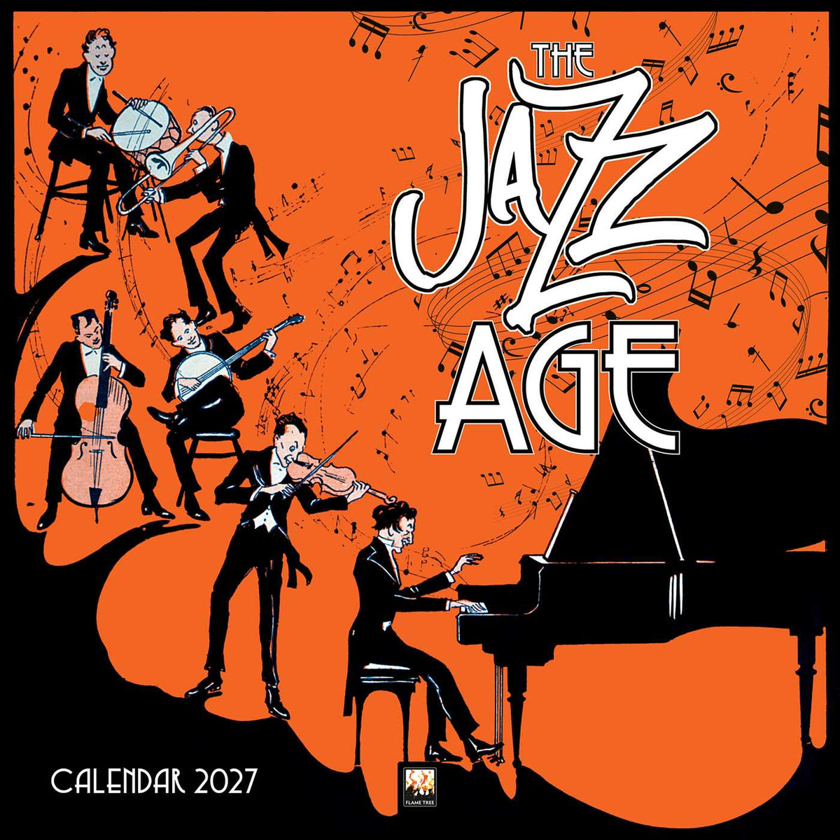 Jazz Age Wall Calendar 2027 (Art Calendar)
