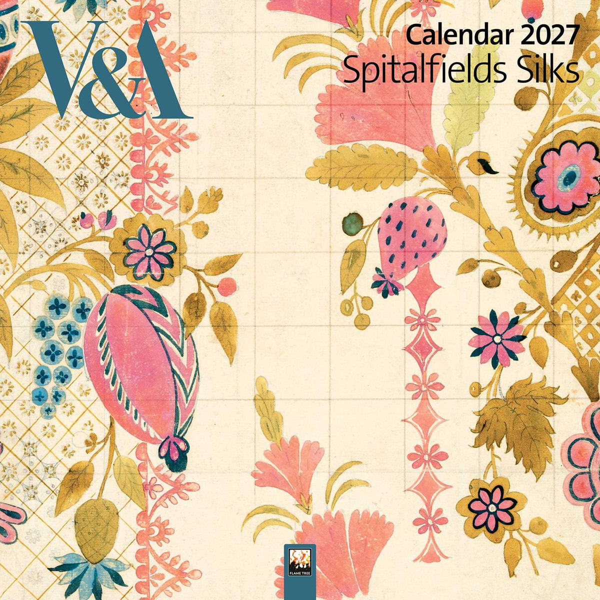 V&A: Spitalfields Silks Wall Calendar 2027 (Art Calendar)