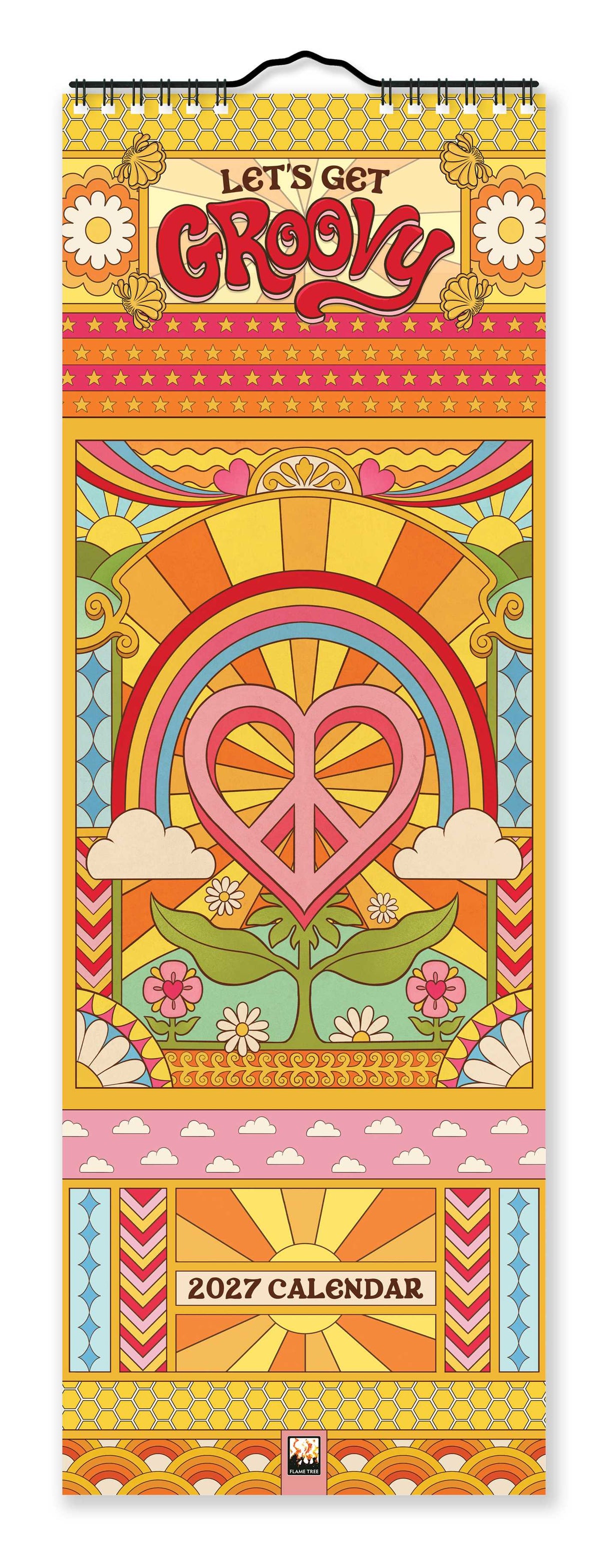Dreamadelic: Groovy Slim Calendar 2027 (Art Calendar)
