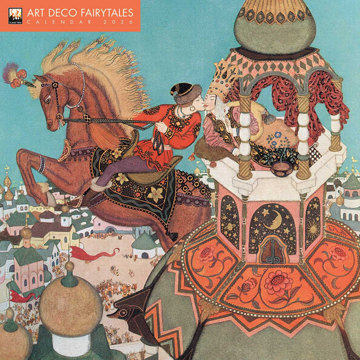 Art Deco Fairytales Wall Calendar 2026 (Art Calendar)