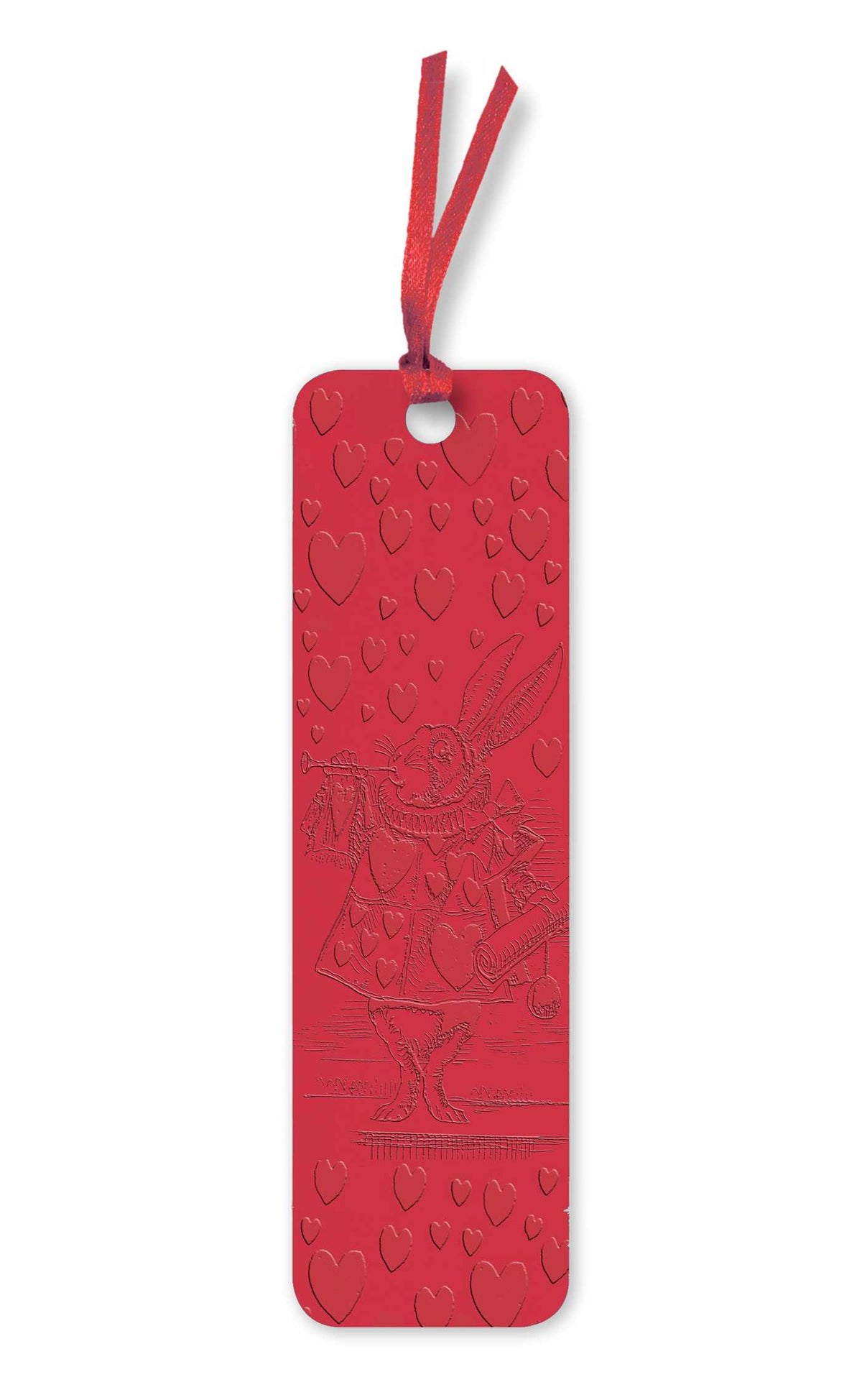 Alice's Adventures in Wonderland: White Rabbit Artisan Art Vegan Leather Bookmarks (pack of 10)