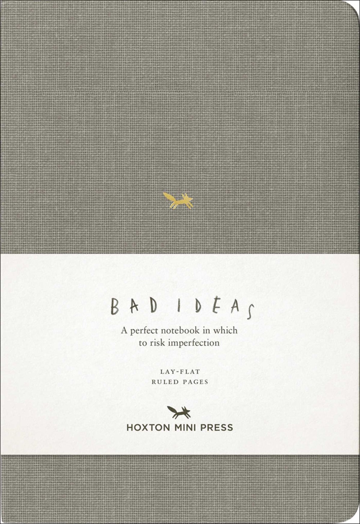 Notebook for Bad Ideas (Medium / Light Grey / Lined): A perfect notebook in which to risk imperfection