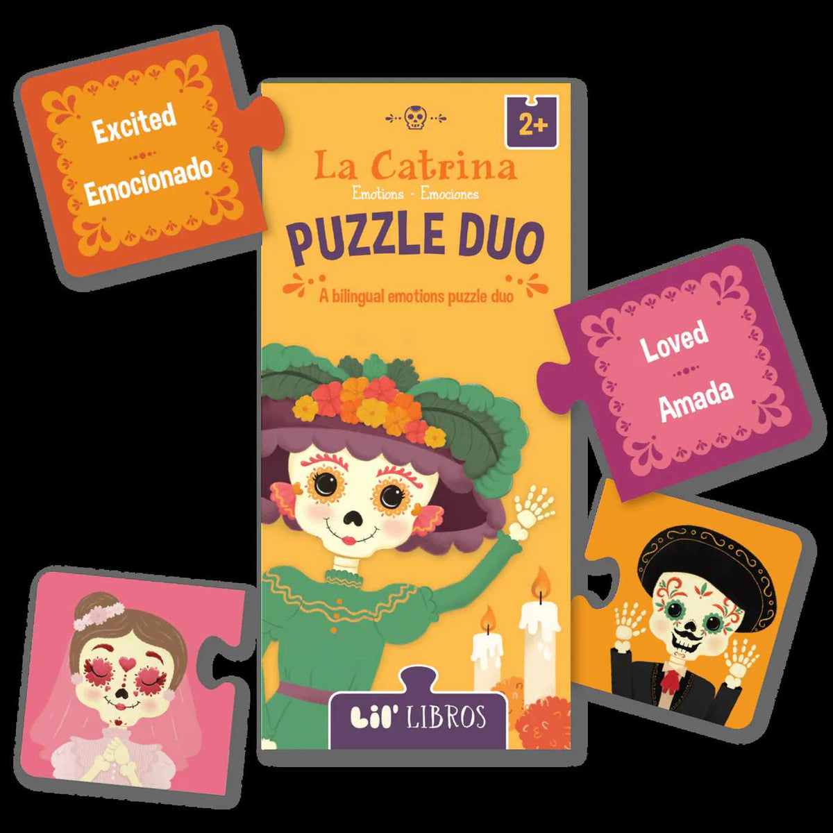 La Catrina Puzzle Duo 20 Piece (Bilingual: English/Spanish)