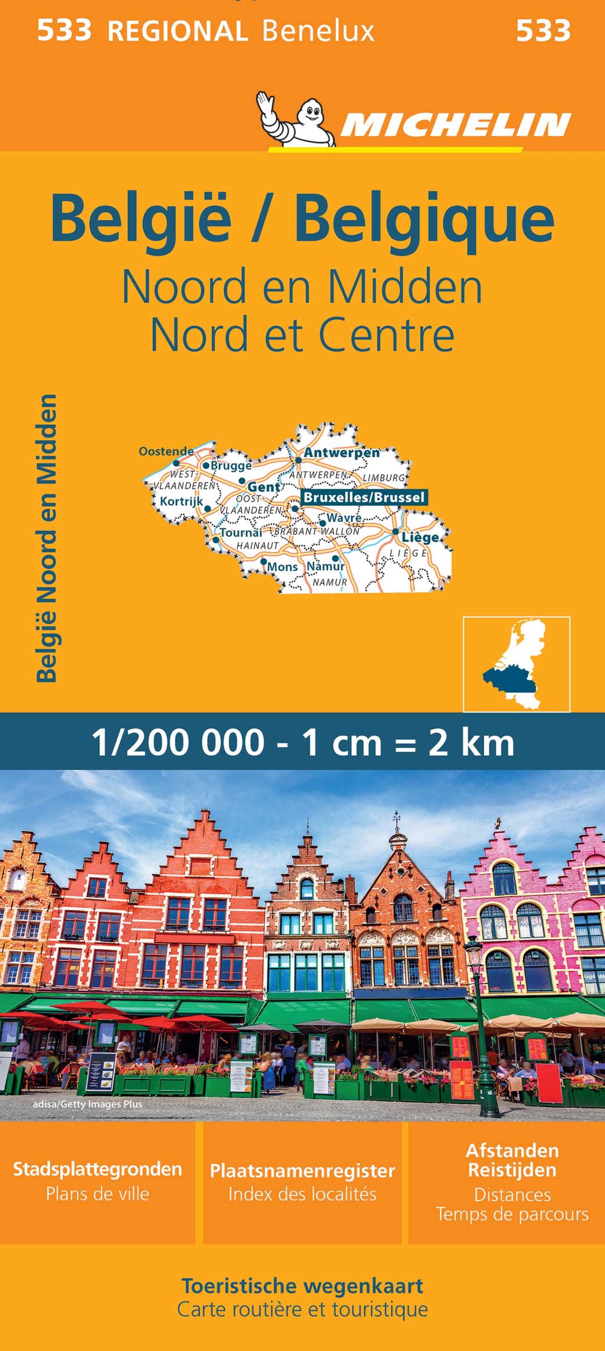 Michelin Map Belgium: North & Central 533