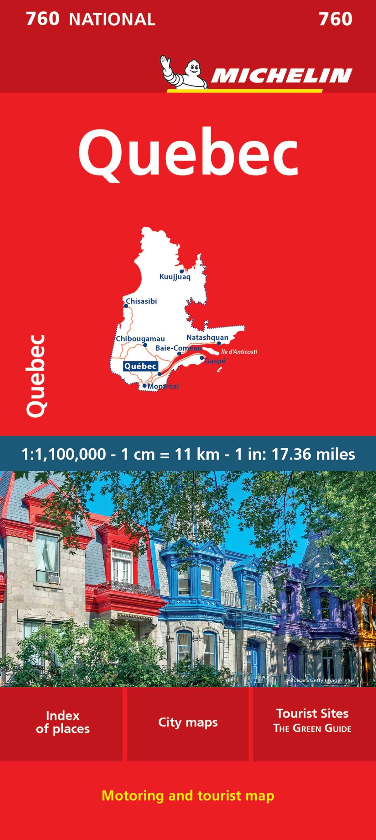 Michelin Quebec Map 760