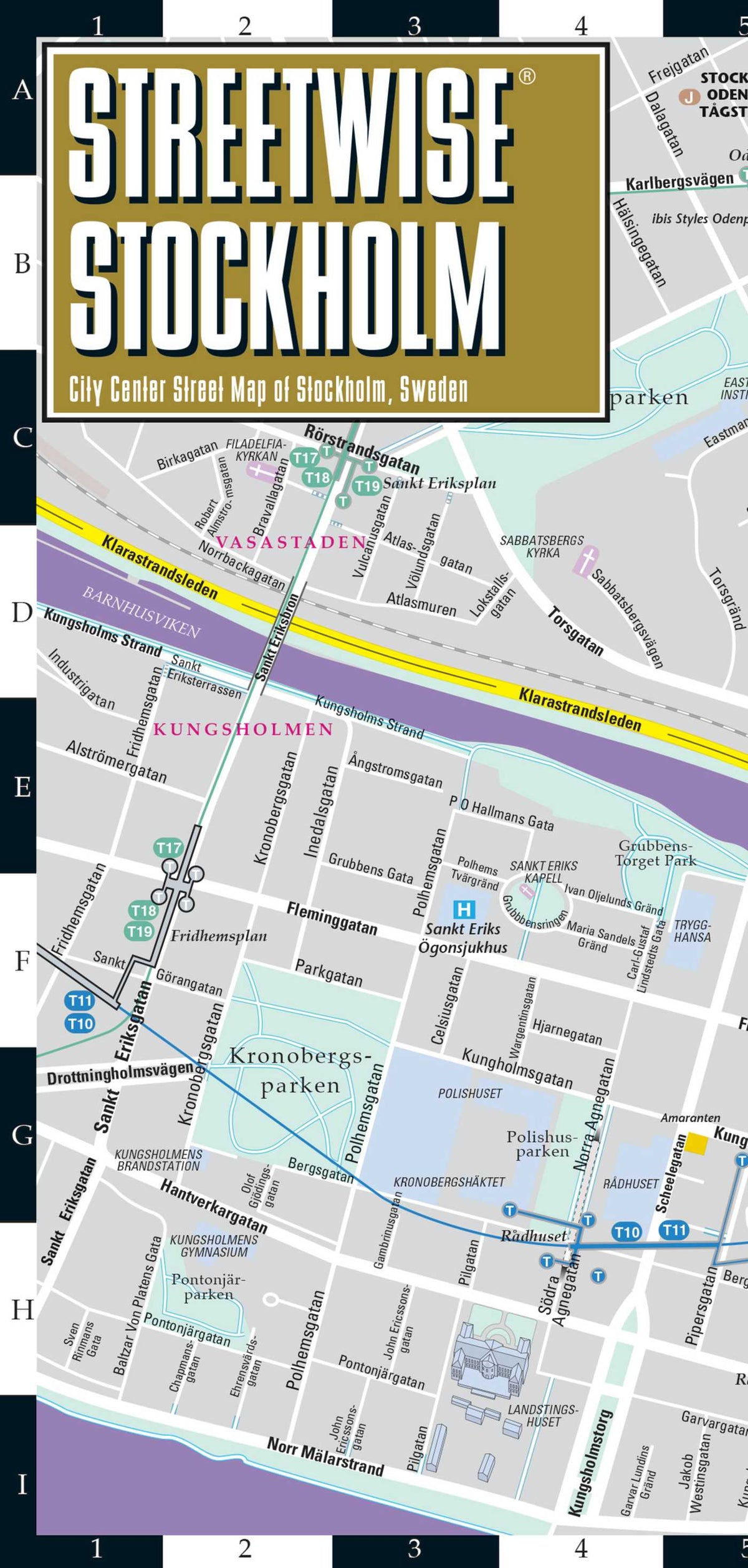 Streetwise Stockholm Map