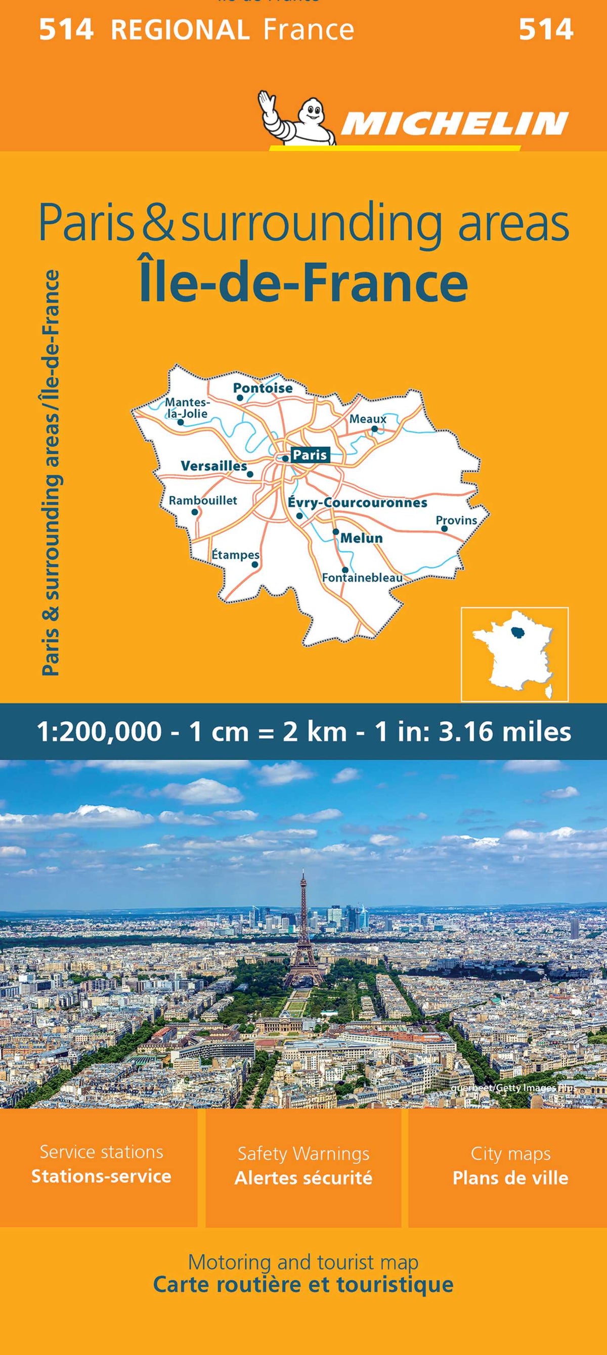 France: Paris and Surrounding Areas Map 514