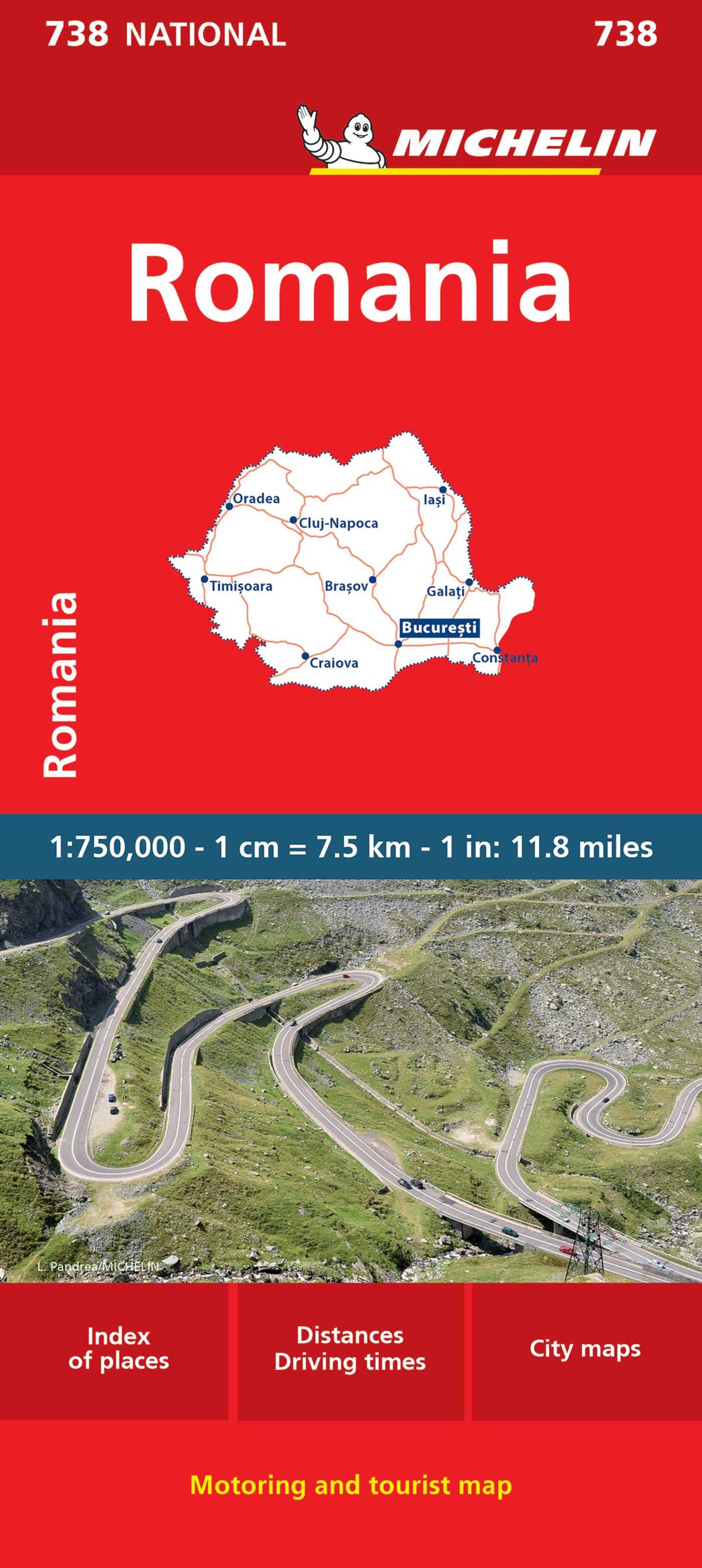 Michelin Romania Map 738