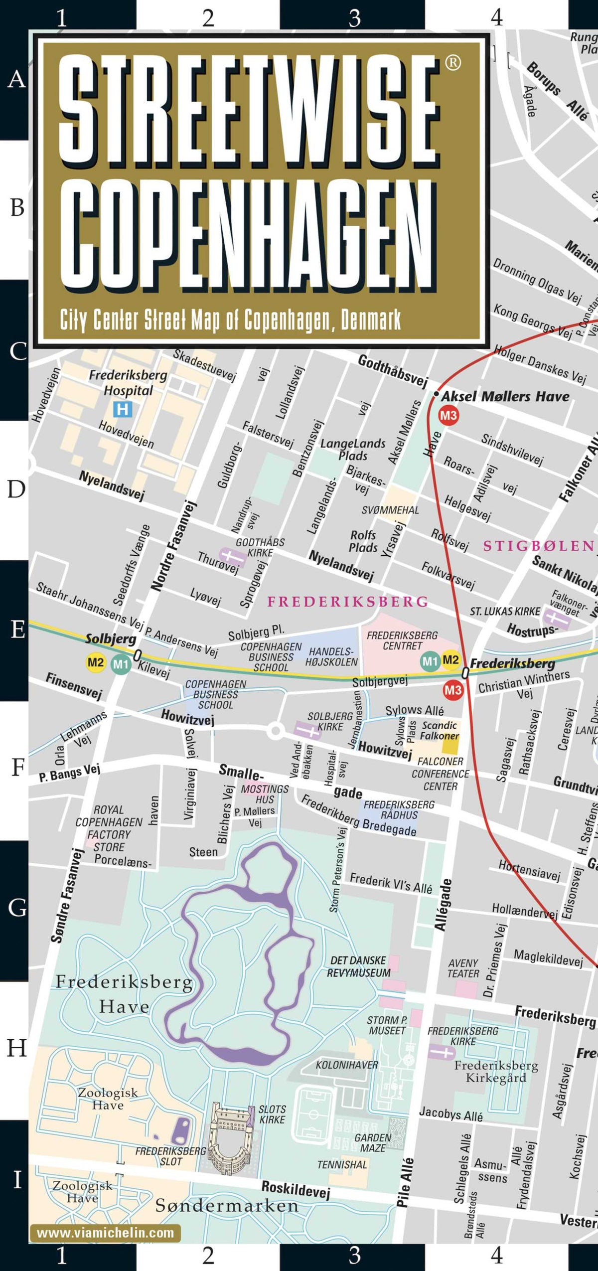 Streetwise Copenhagen Map