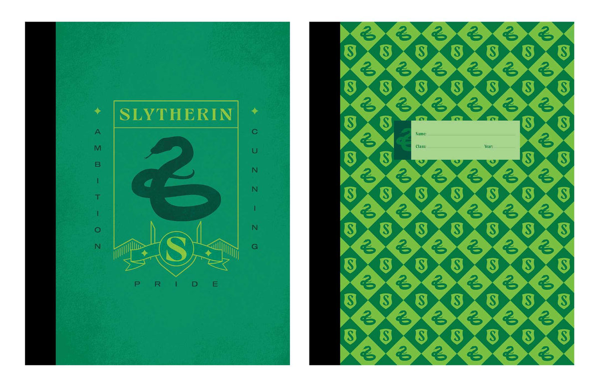 Harry Potter: Slytherin Composition Notebook Set (Set of 2)
