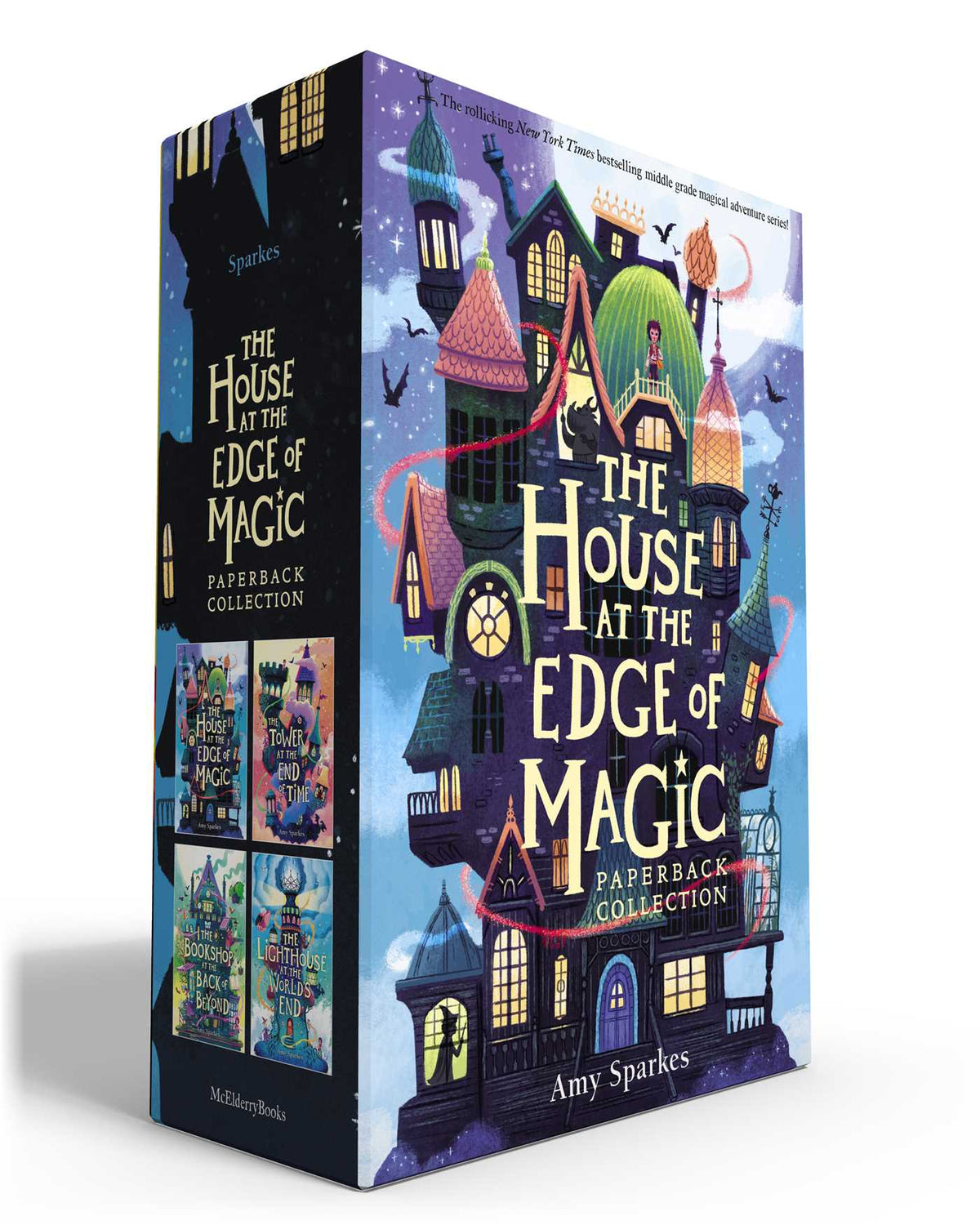 House at the Edge of Magic Paperback Collection (Boxed Set): The House at the Edge of Magic; The Tower at the End of Time; The Bookshop at the Back of Beyond; The Lighthouse at the World's End