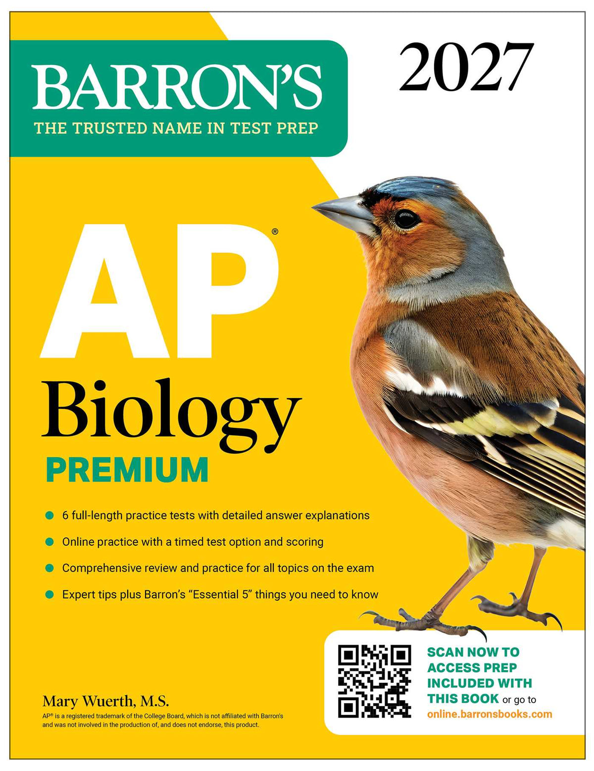 AP Biology Premium, 2027: Prep Book with 6 Practice Tests + Comprehensive Review + Online Practice (Barron's AP Prep)