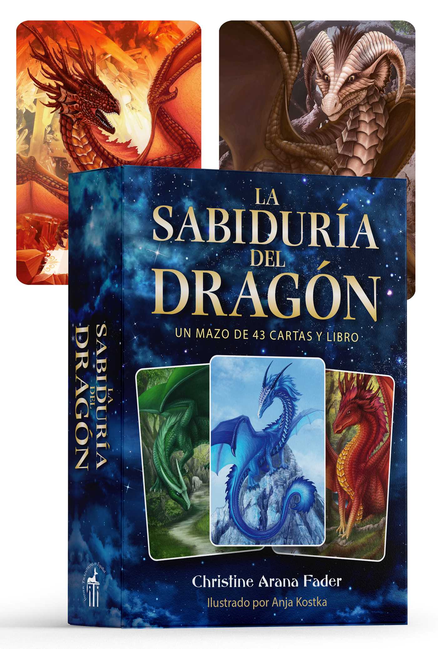 sabiduría del dragón: Un mazo de 43 cartas y libro