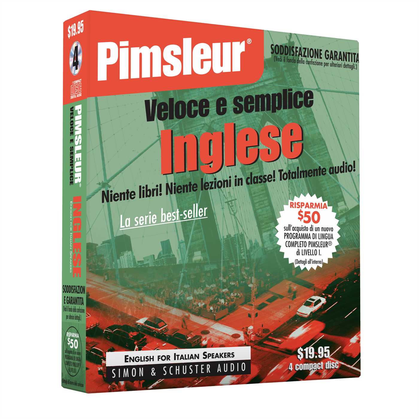 Pimsleur English for Italian Speakers Quick & Simple Course - Level 1 Lessons 1-8 CD