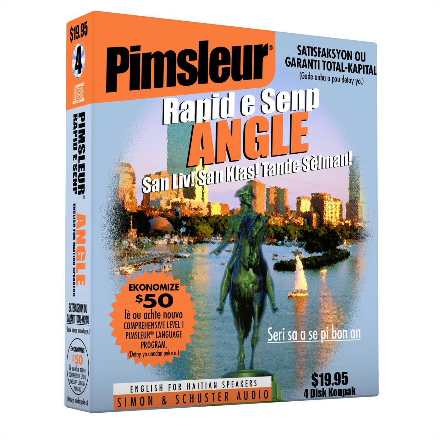 Pimsleur English for Haitian Creole Speakers Quick & Simple Course - Level 1 Lessons 1-8 CD