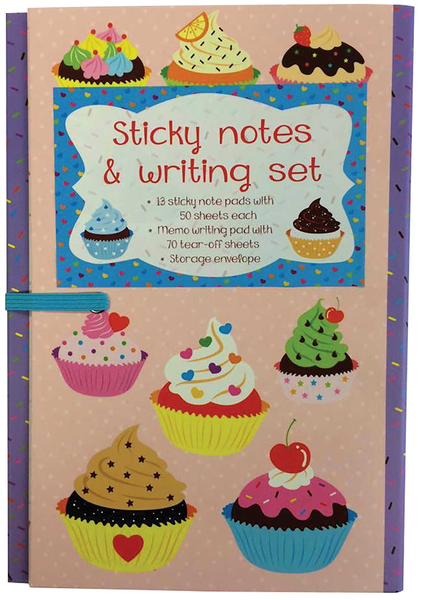 Sticky Notes and Writing Set: Cupcakes