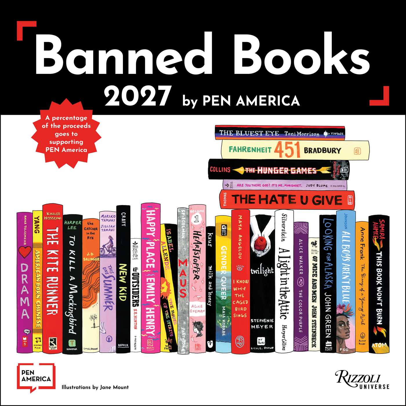 Banned Books 2027 Wall Calendar