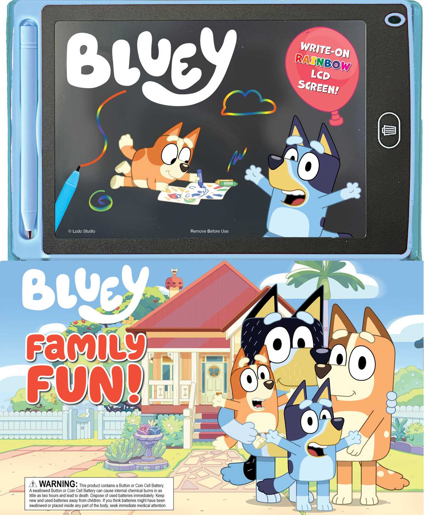 Bluey: Family Fun! - Bluey Toddler Activity, Includes LCD Screen and Stylus, for Kids Ages 3-5