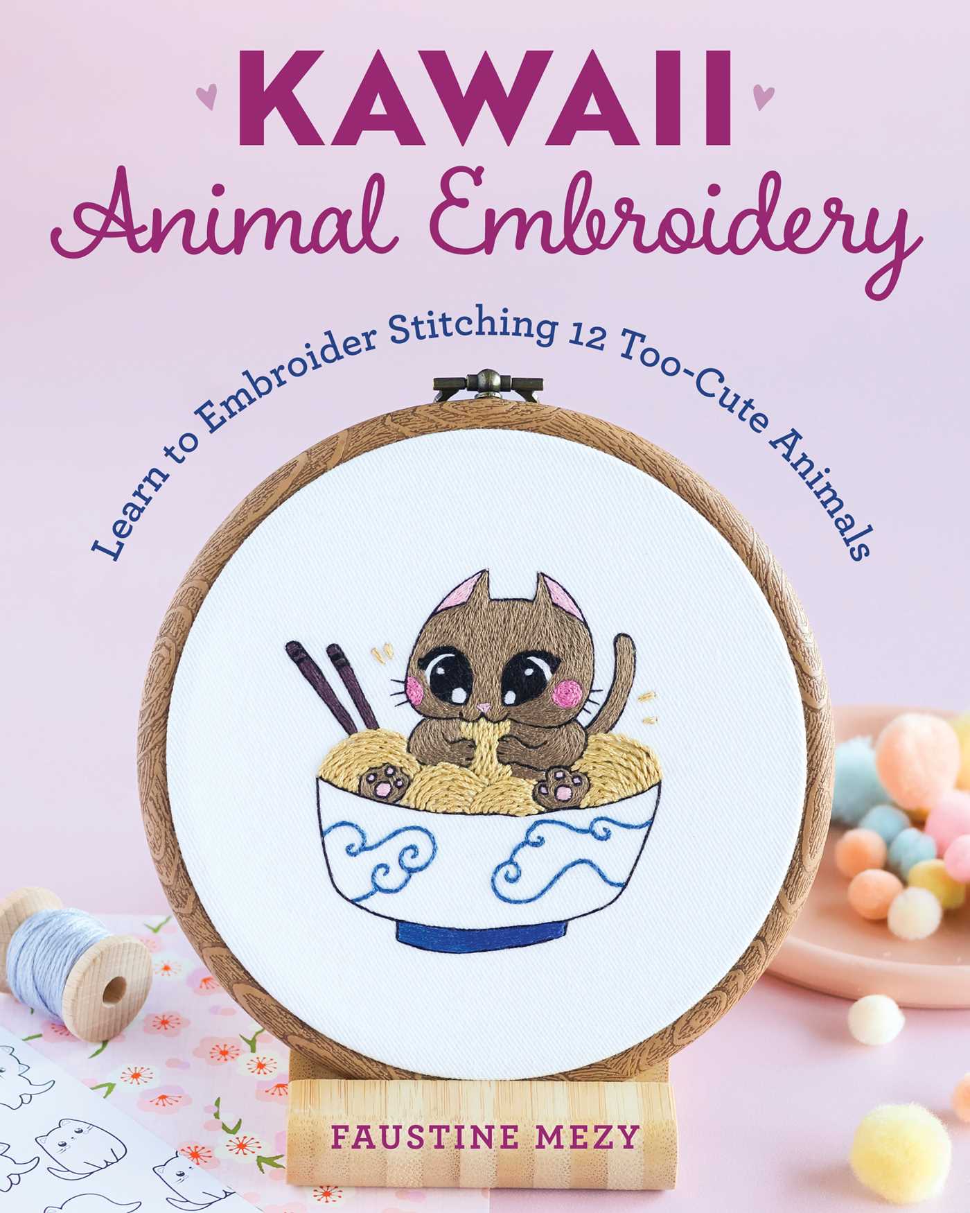 Kawaii Animal Embroidery