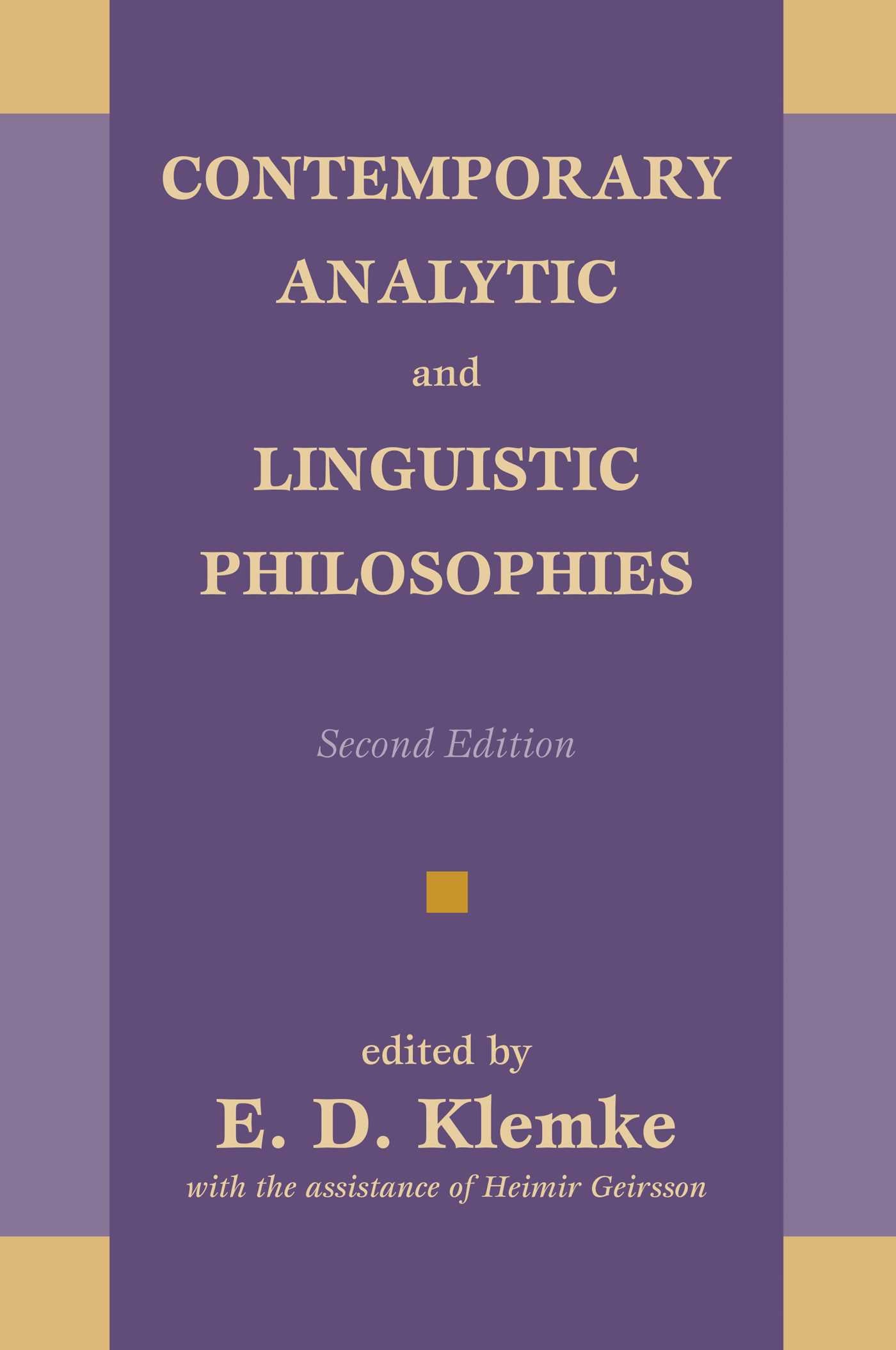 Contemporary Analytic and Linguistic Philosophies