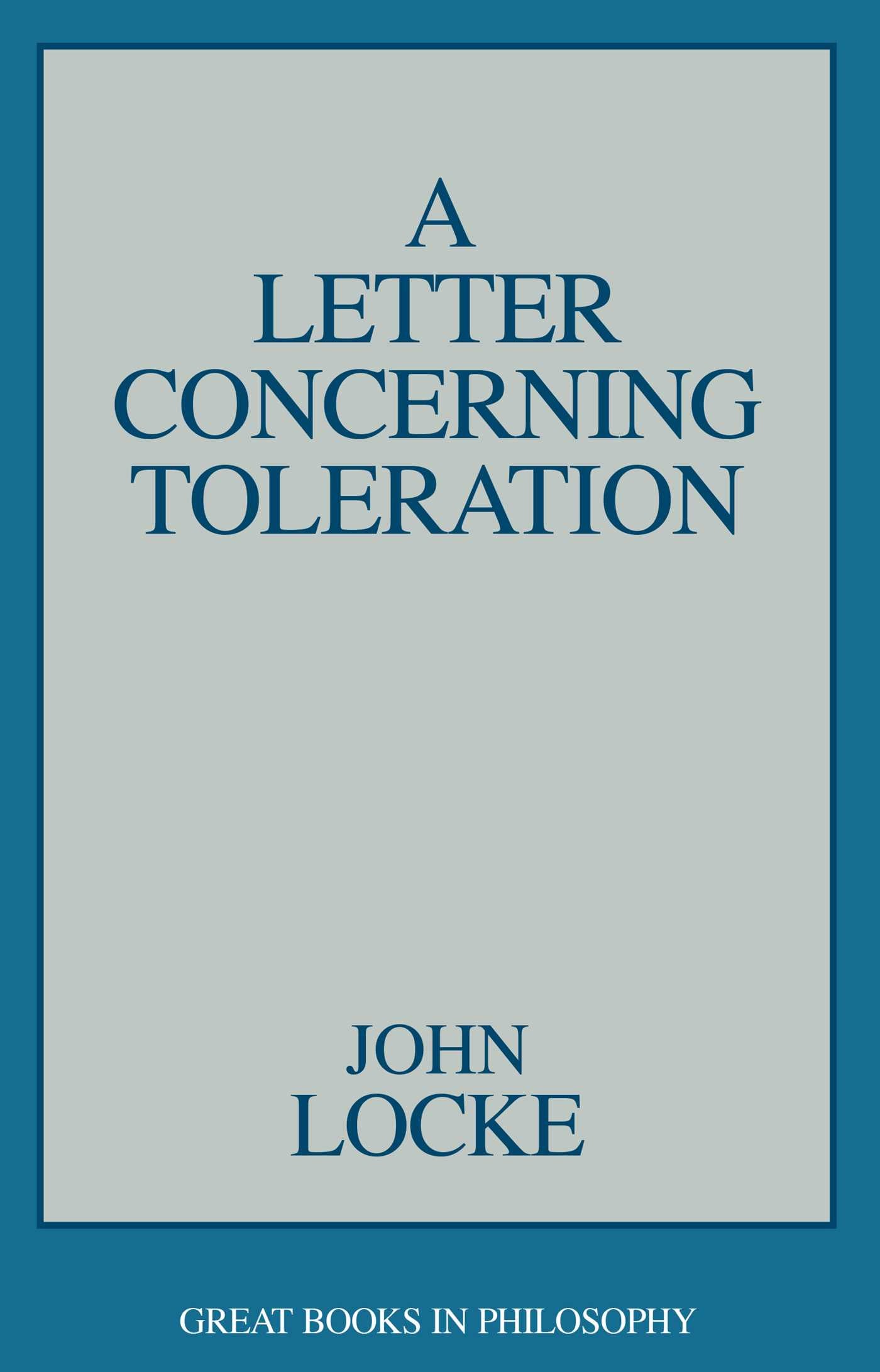 Letter Concerning Toleration