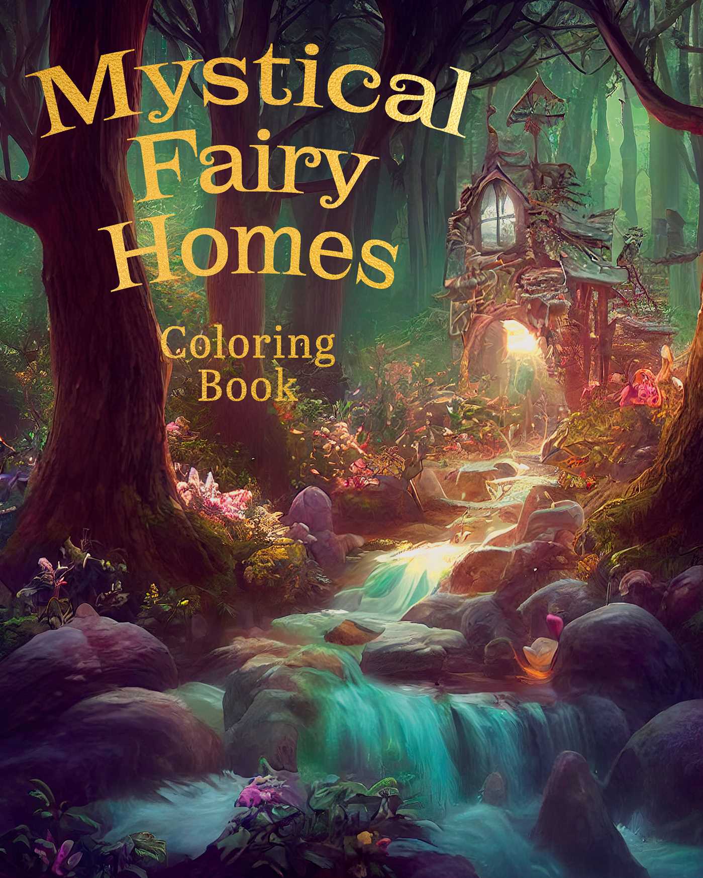 Mystical Fairy Homes Coloring